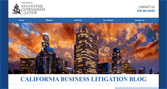 Desktop Screenshot of californiabusinesslitigation.com