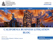 Tablet Screenshot of californiabusinesslitigation.com